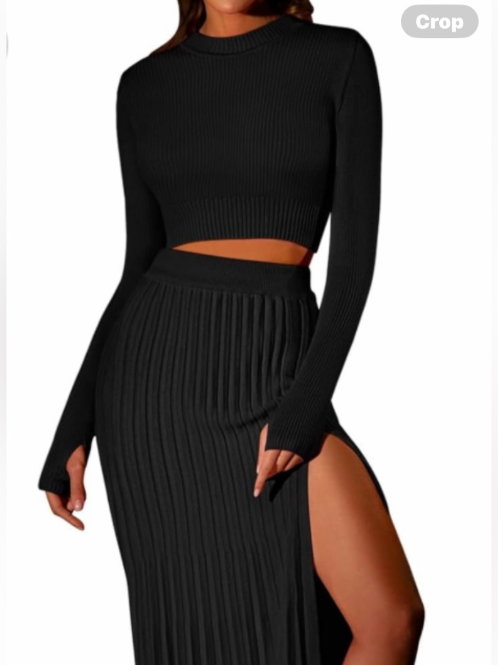 NWOTS Black Skirt Set